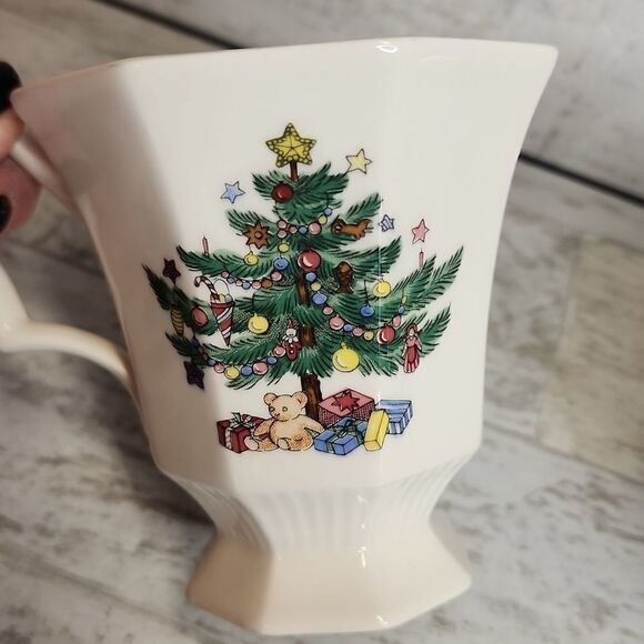 Christmas Vintage Mugs Cups Nikko Christmas time Set of 2 - Picture 5 of 5